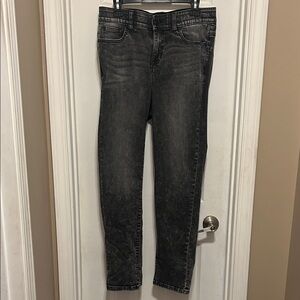 Black Acid Wash Bombshell Straight Jeans
